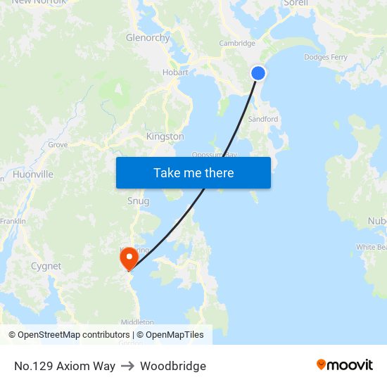 No.129 Axiom Way to Woodbridge map