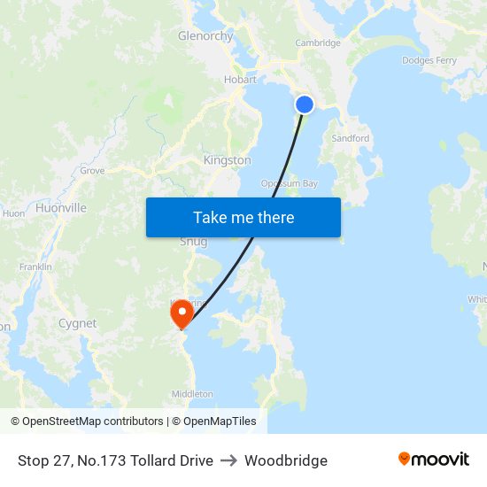 Stop 27, No.173 Tollard Drive to Woodbridge map