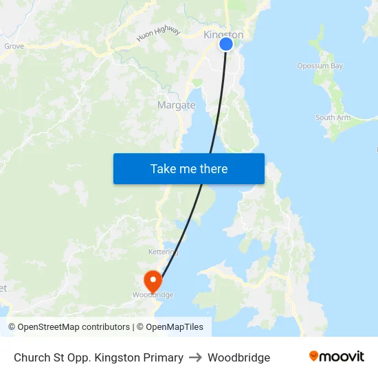 Church St Opp. Kingston Primary to Woodbridge map