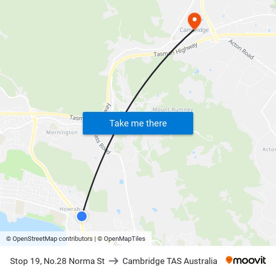 Stop 19, No.28 Norma St to Cambridge TAS Australia map