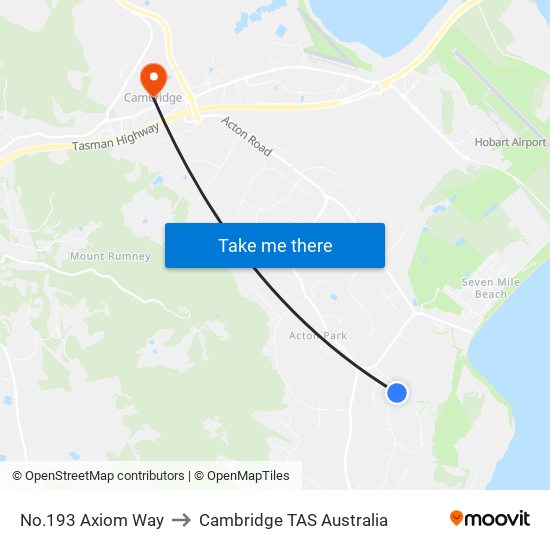 No.193 Axiom Way to Cambridge TAS Australia map