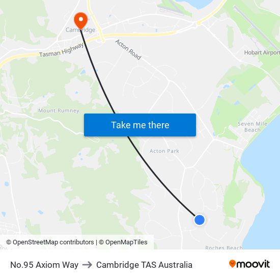 No.95 Axiom Way to Cambridge TAS Australia map