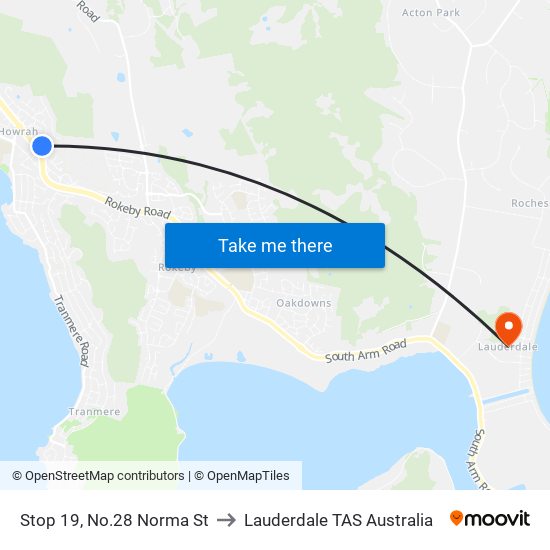 Stop 19, No.28 Norma St to Lauderdale TAS Australia map