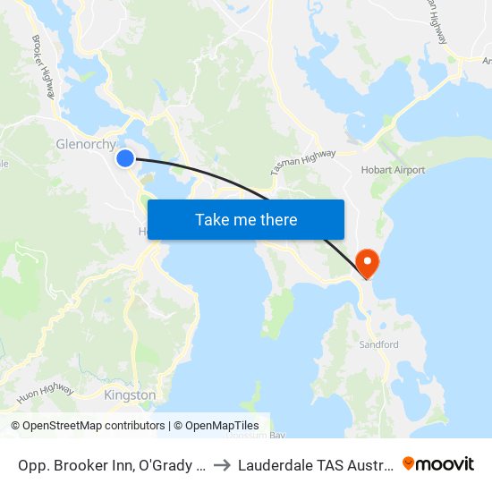 Opp. Brooker Inn, O'Grady Ave to Lauderdale TAS Australia map