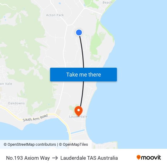 No.193 Axiom Way to Lauderdale TAS Australia map