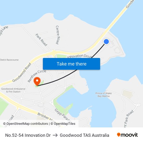 No.52-54 Innovation Dr to Goodwood TAS Australia map