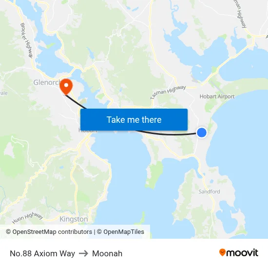 No.88 Axiom Way to Moonah map