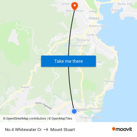 No.4 Whitewater Cr to Mount Stuart map