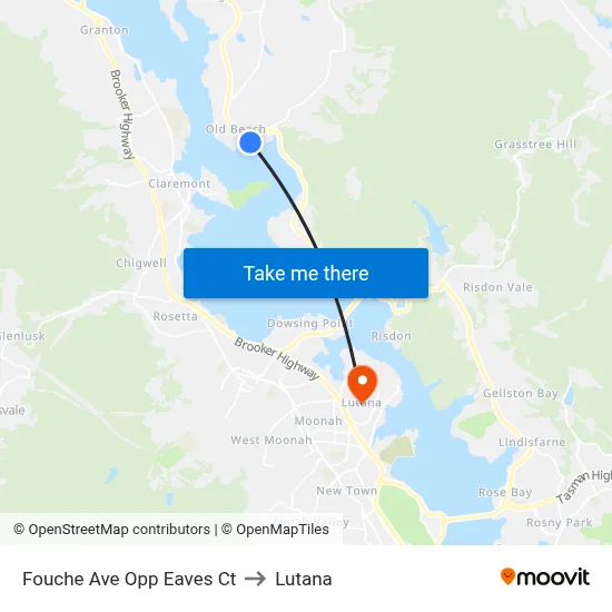Fouche Ave Opp Eaves Ct to Lutana map