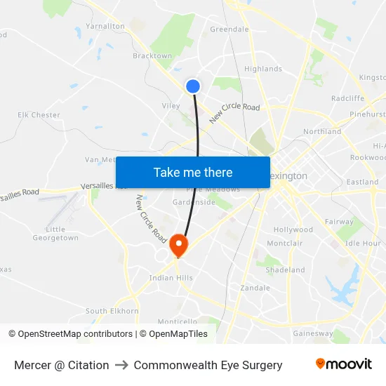 Mercer @ Citation to Commonwealth Eye Surgery map