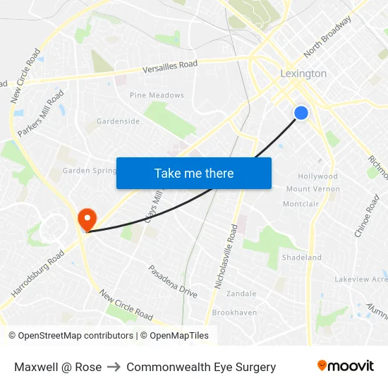 Maxwell @ Rose to Commonwealth Eye Surgery map