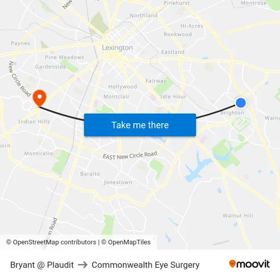Bryant @ Plaudit to Commonwealth Eye Surgery map