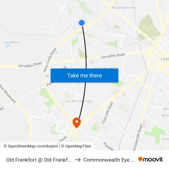 Old Frankfort @ Old Frankfort Circle to Commonwealth Eye Surgery map