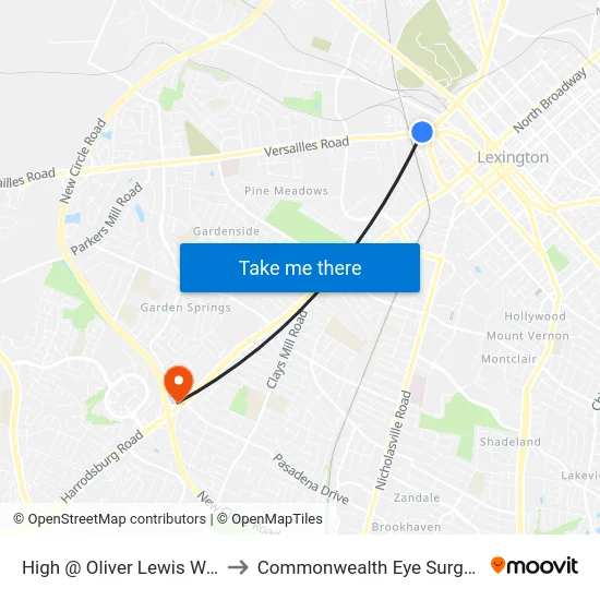 High @ Oliver Lewis Way to Commonwealth Eye Surgery map