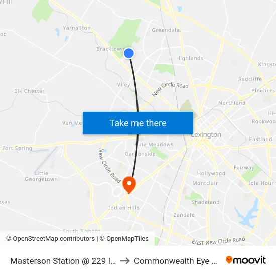 Masterson Station @ 229 Inbound to Commonwealth Eye Surgery map