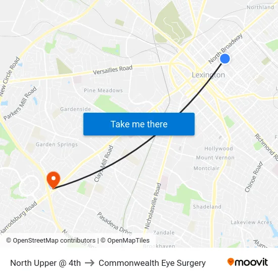 North Upper @ 4th to Commonwealth Eye Surgery map
