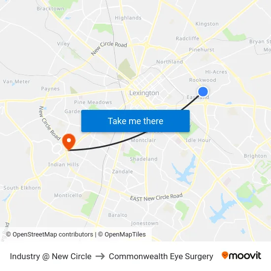 Industry @ New Circle to Commonwealth Eye Surgery map