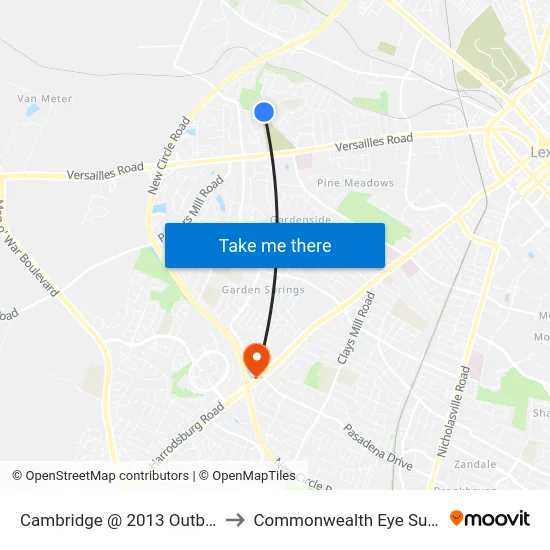 Cambridge @ 2013 Outbound to Commonwealth Eye Surgery map