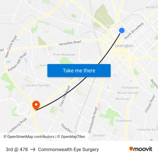 3rd @ 478 to Commonwealth Eye Surgery map