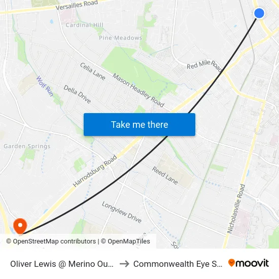 Oliver Lewis @ Merino Outbound to Commonwealth Eye Surgery map