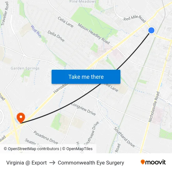 Virginia @ Export to Commonwealth Eye Surgery map