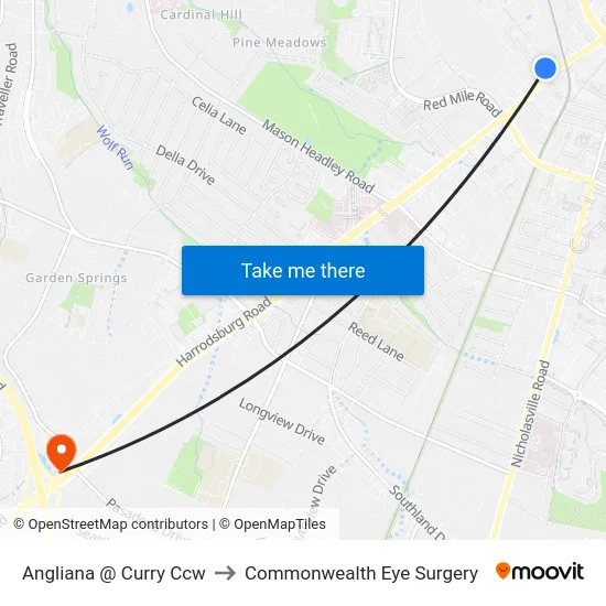Angliana @ Curry Ccw to Commonwealth Eye Surgery map