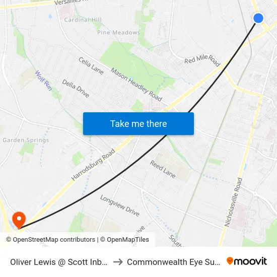 Oliver Lewis @ Scott Inbound to Commonwealth Eye Surgery map
