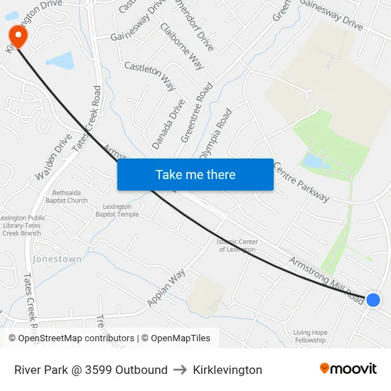 River Park @ 3599 Outbound to Kirklevington map