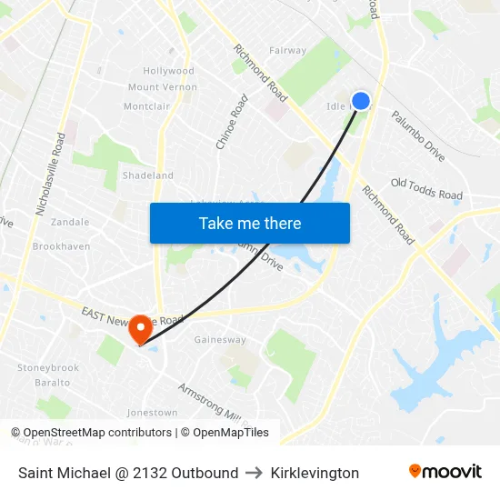 Saint Michael @ 2132 Outbound to Kirklevington map