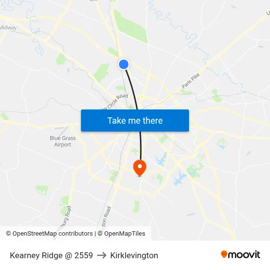 Kearney Ridge @ 2559 to Kirklevington map