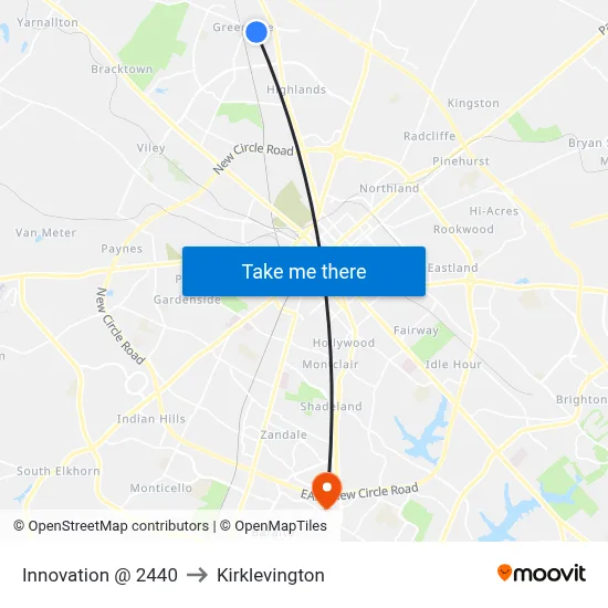Innovation @ 2440 to Kirklevington map