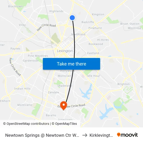 Newtown Springs @ Newtown Ctr Way to Kirklevington map