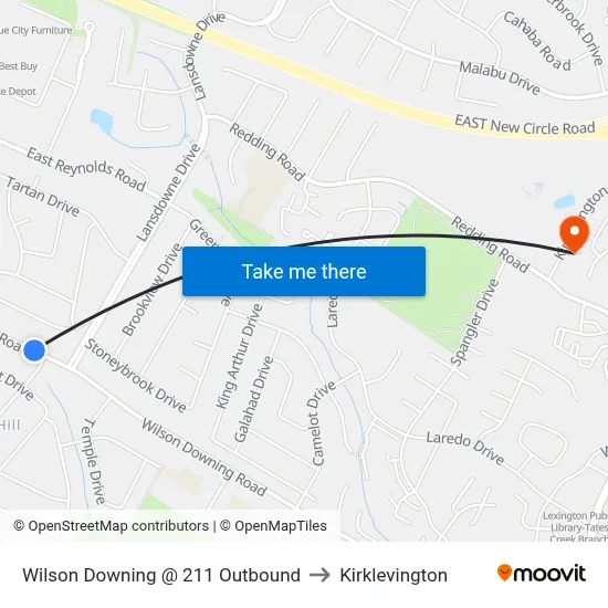 Wilson Downing @ 211 Outbound to Kirklevington map