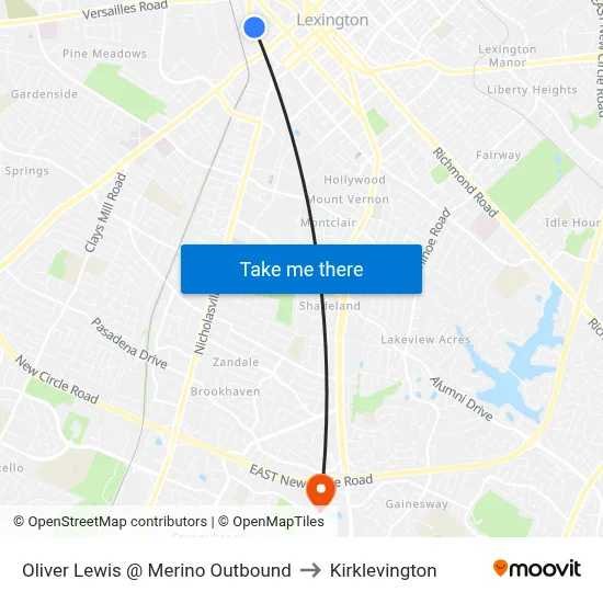 Oliver Lewis @ Merino Outbound to Kirklevington map