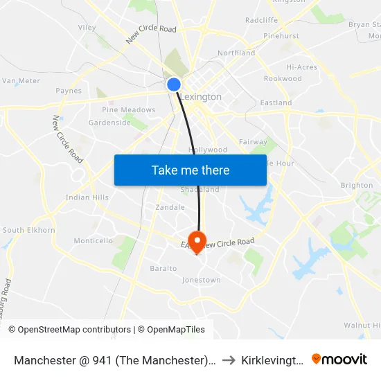 Manchester @ 941 (The Manchester) Ob to Kirklevington map