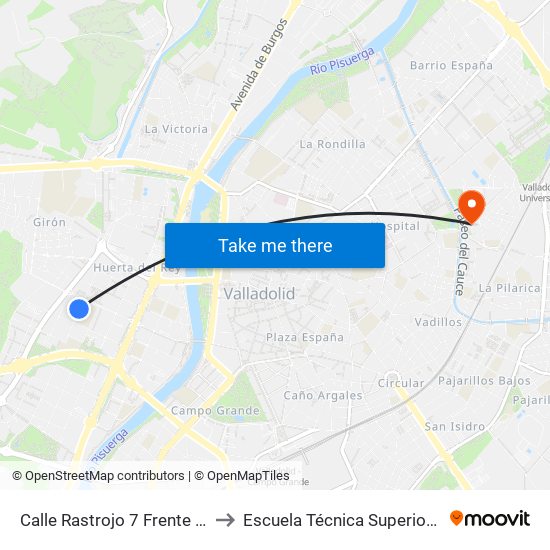 Calle Rastrojo 7 Frente Colegio Giner De Los Ríos to Escuela Técnica Superior De Ingenieros Industriales map