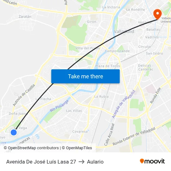 Avenida De José Luís Lasa 27 to Aulario map