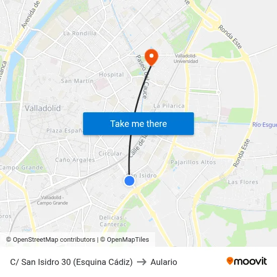 C/ San Isidro 30 (Esquina Cádiz) to Aulario map