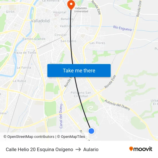 Calle Helio 20 Esquina Oxígeno to Aulario map