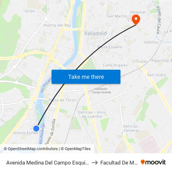 Avenida Medina Del Campo Esquina Barlovento to Facultad De Medicina map