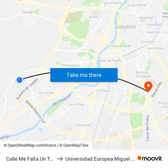 Calle Me Falta Un Tornillo 3-5 to Universidad Europea Miguel De Cervantes map