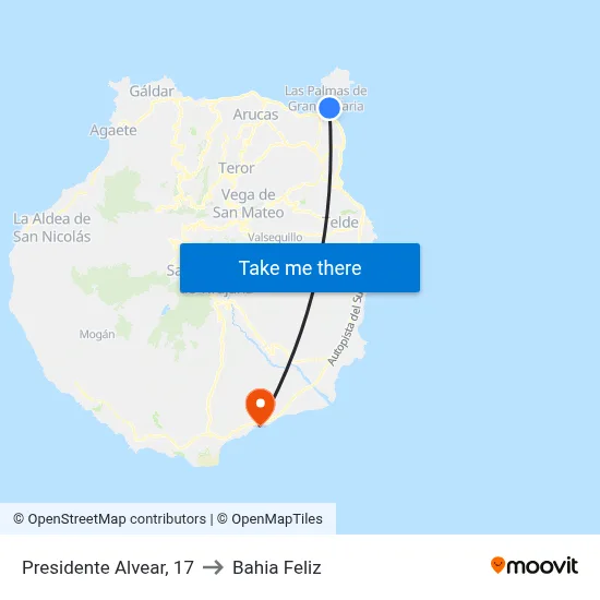 Presidente Alvear, 17 to Bahia Feliz map
