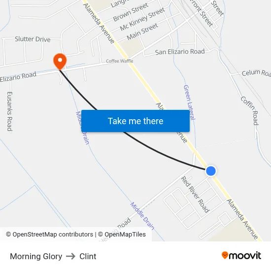 Morning Glory to Clint map
