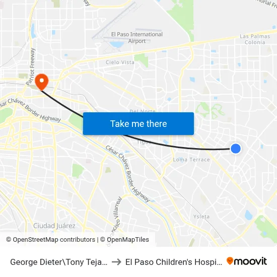 George Dieter\Tony Tejada to El Paso Children's Hospital map