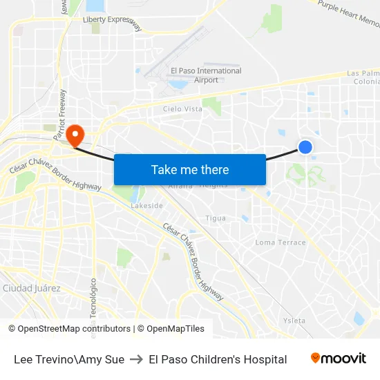 Lee Trevino\Amy Sue to El Paso Children's Hospital map