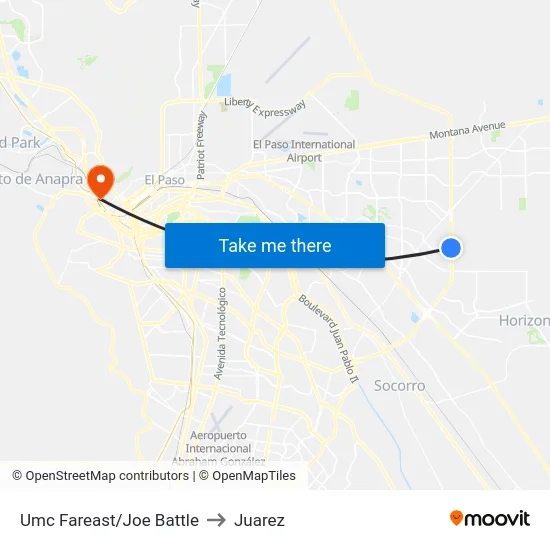 Umc Fareast/Joe Battle to Juarez map