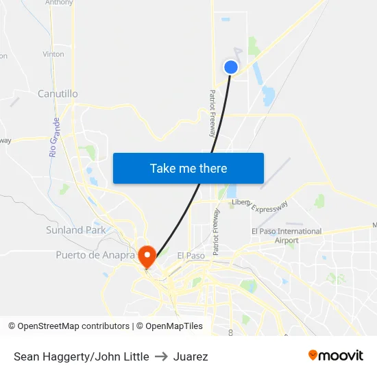 Sean Haggerty/John Little to Juarez map