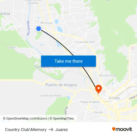 Country Club\Memory to Juarez map