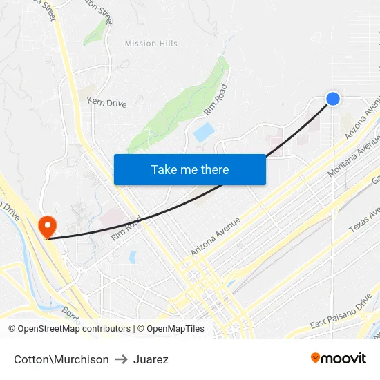 Cotton\Murchison to Juarez map