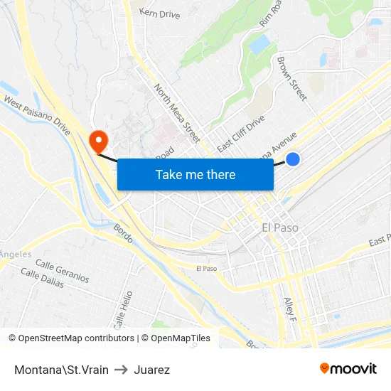 Montana\St.Vrain to Juarez map